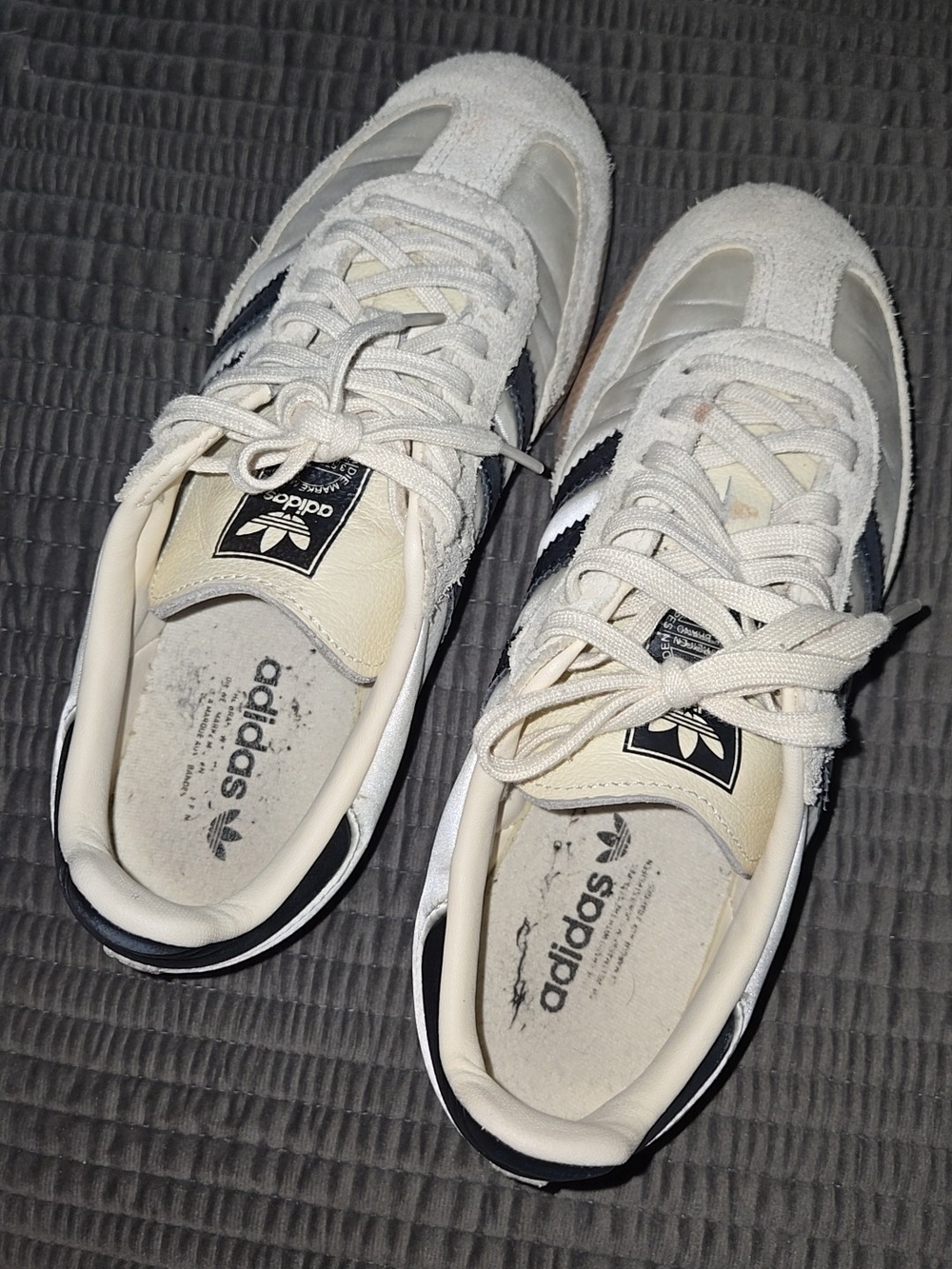 adidas Kids Cream & Black Retro Sneakers